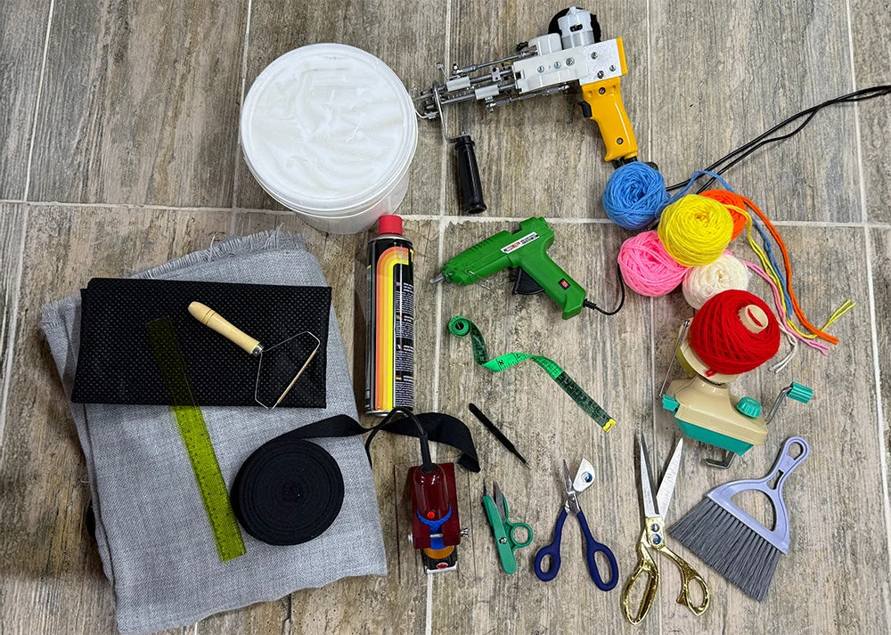 Rug Tufting Materials 101: Yarn, Monk's Cloth, and What You'll Actually Use 1 Rug Tufting Materials 101